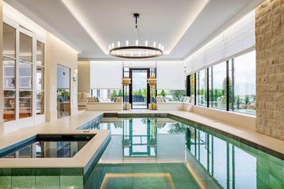 Vouwgordijnsystemen, SG 2360, Colorama 2, Villa at the lake, Lucerne, Switzerland