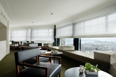 Vouwgordijnsystemen, SG 2350, Colorama 1, Room shot "Hotel Chateau Gütsch", Lucerne, Switzerland