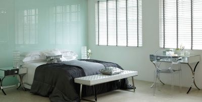 Horizontale jaloezieën, SG 8960, Wood slats, 50mm Soft White, Mystery tape